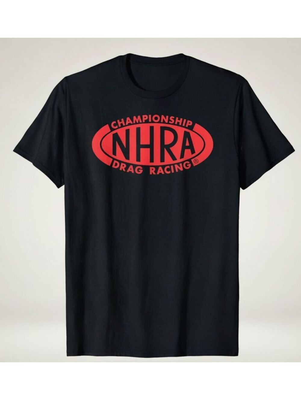 NHRA Championship Drag Racing Classic Logo T-Shirt Black Red Men’s Medium New